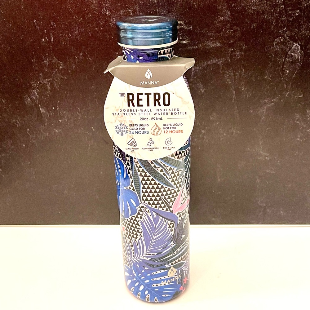 Retro Manna Hydration stainless steel 20 oz. bottle